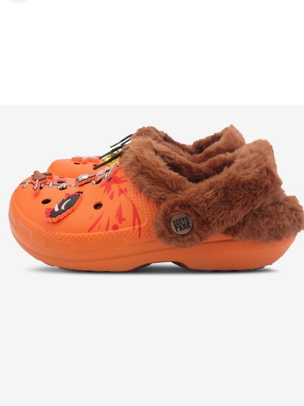 Crocs Men's 10 South Park Kenny Orange Classic Lined Slip-On Clogs
